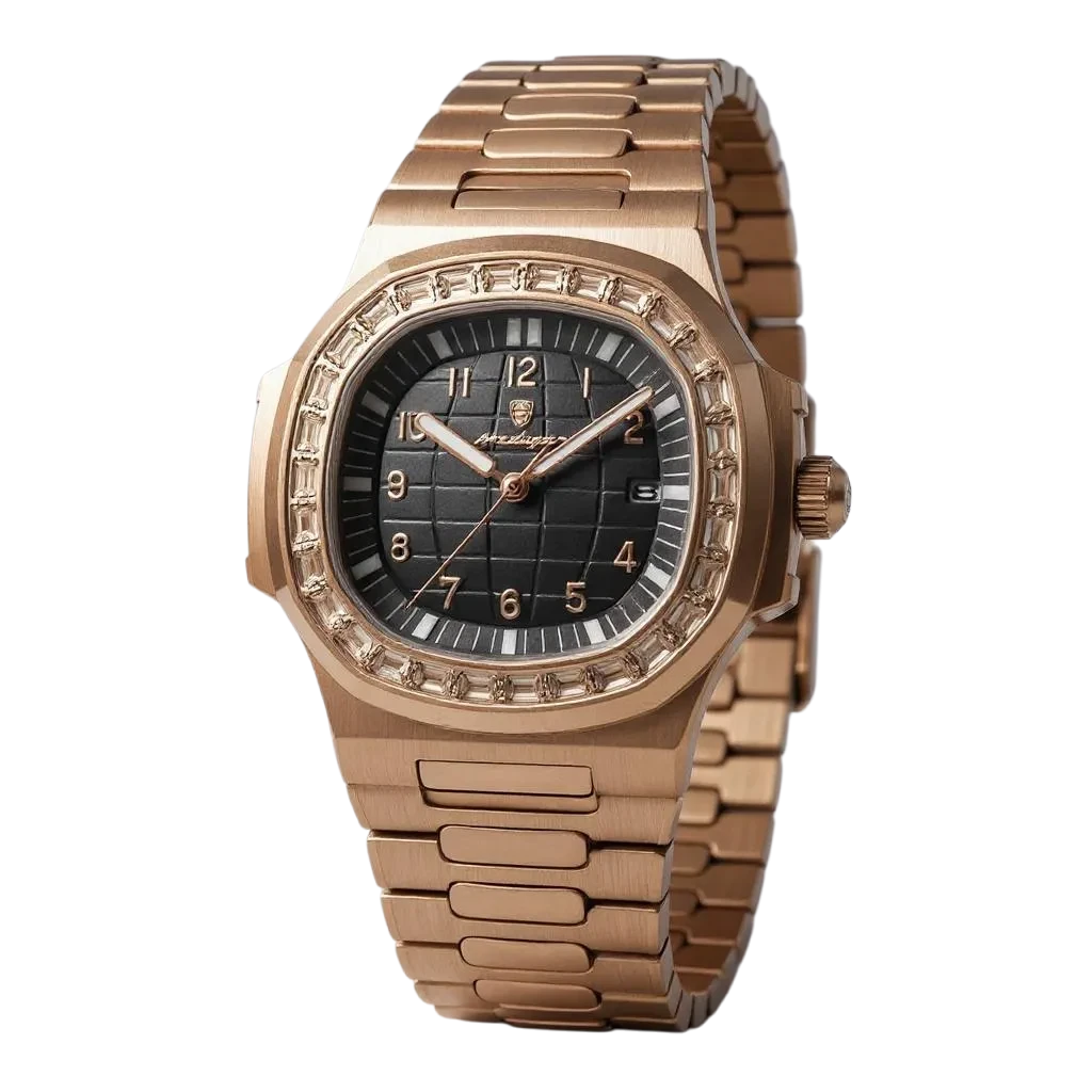 SOMMATRICE V2 41MM ROCKSTELL - Montre à Quartz pour Homme en Bronze