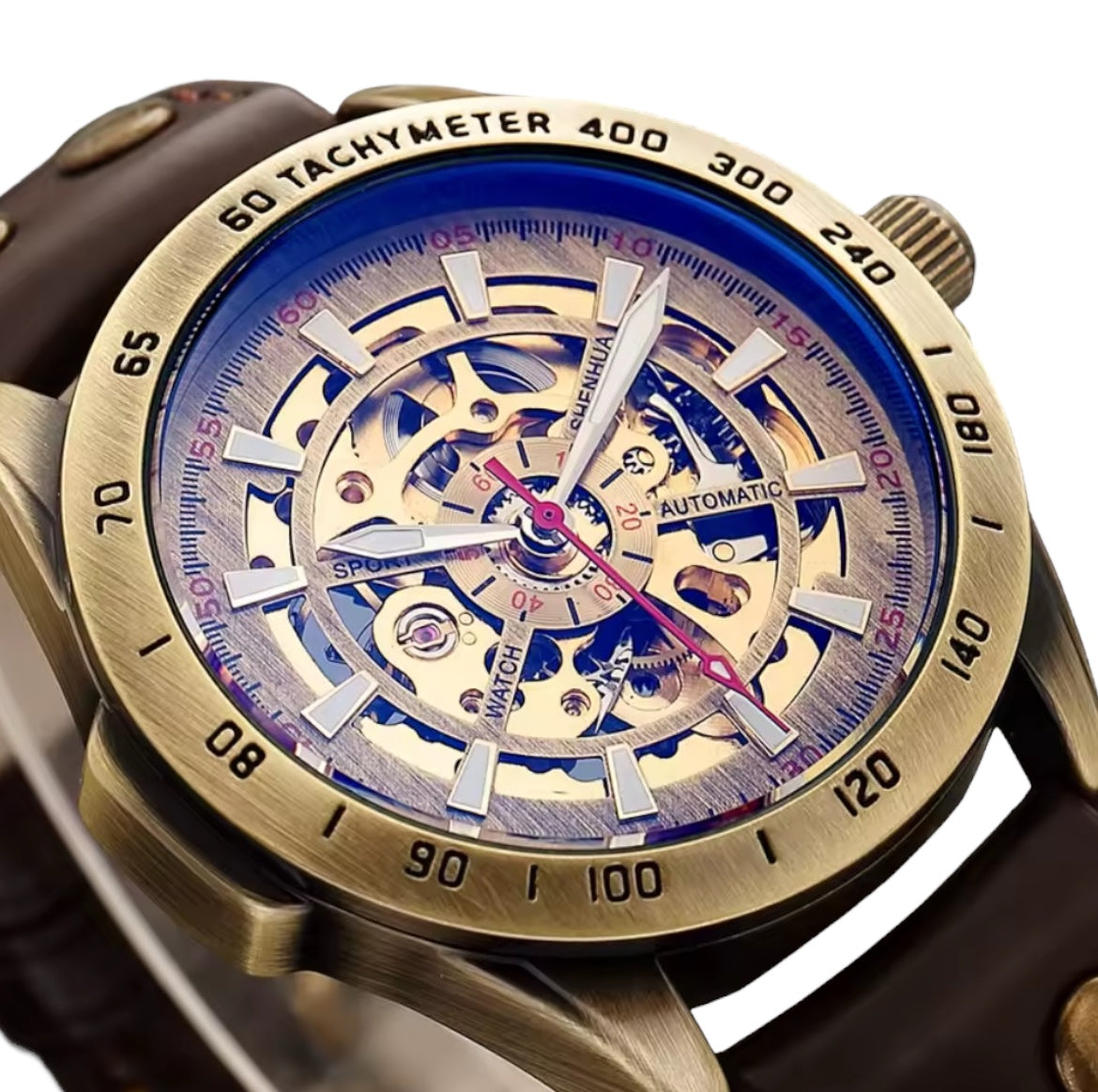 PEAKY 40MM OLD OKC - Montre pour Homme à Bracelet en Cuir Noir