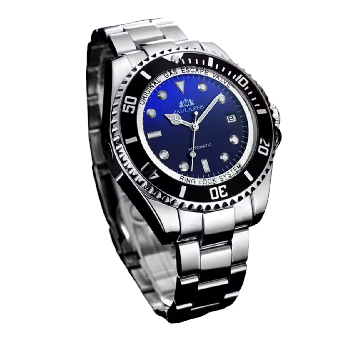 WATERLORD - Montre Automatique pour Homme à Cadran Bleu