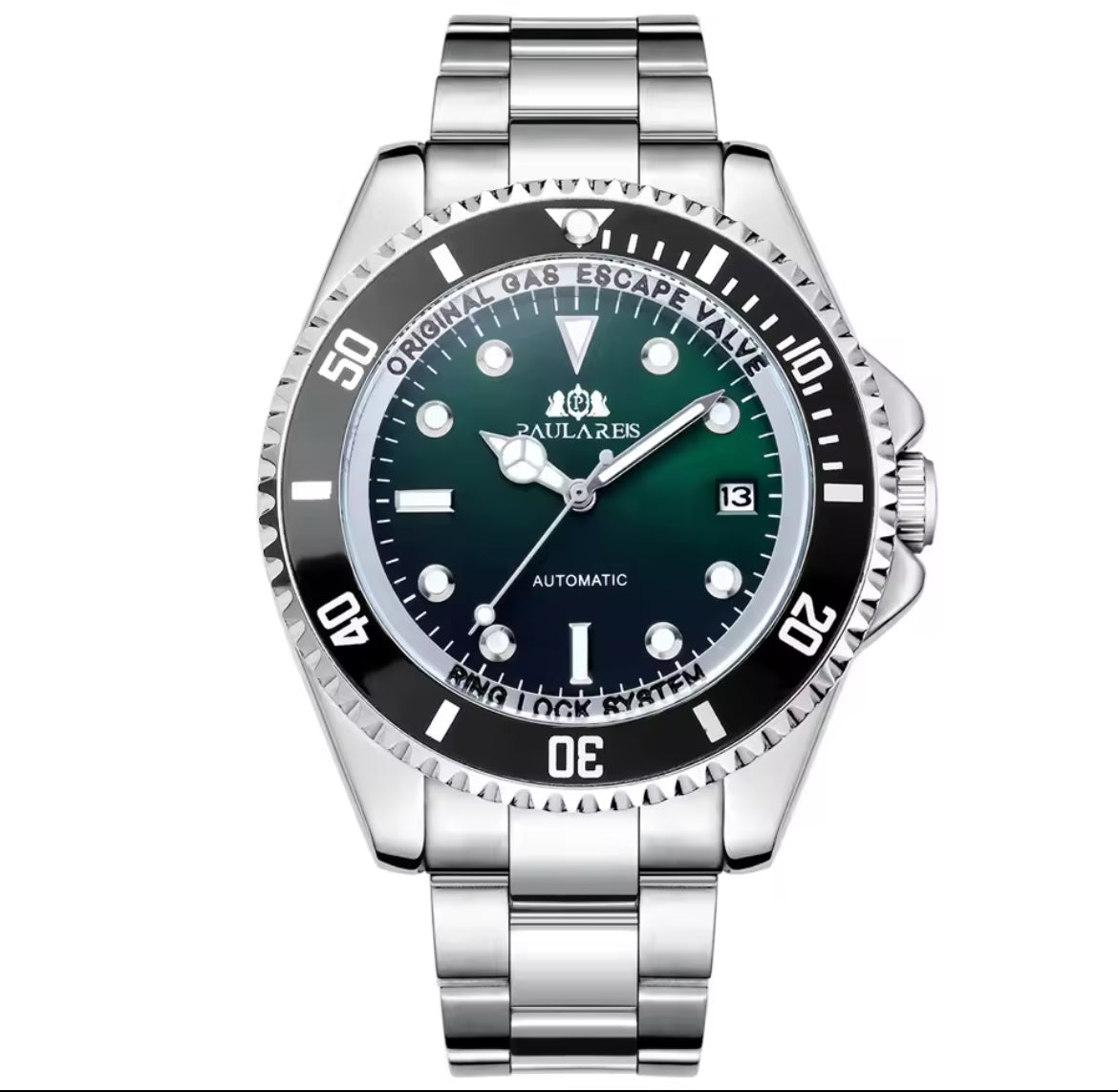 WATERLORD - Montre Automatique pour Homme à Cadran Bleu