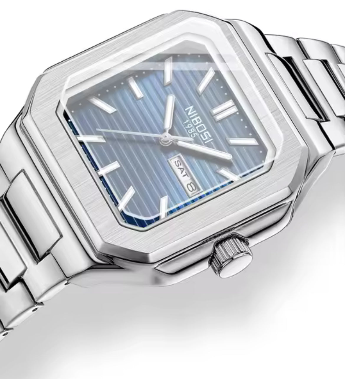 SKY MASTER - 39 MM CRONOPHAGE - Montre Carré pour Homme en Acier
