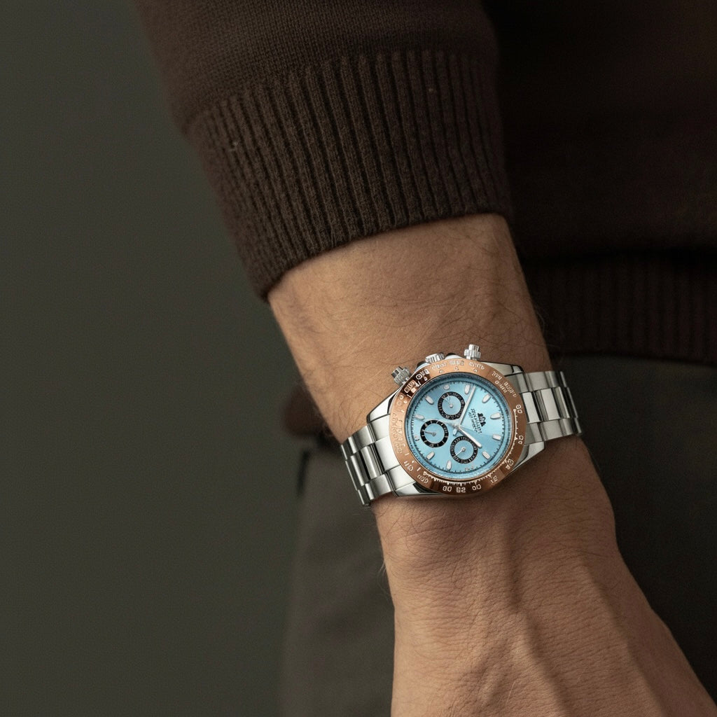 HARVEY DENT - Montre Automatique pour Homme en Argent
