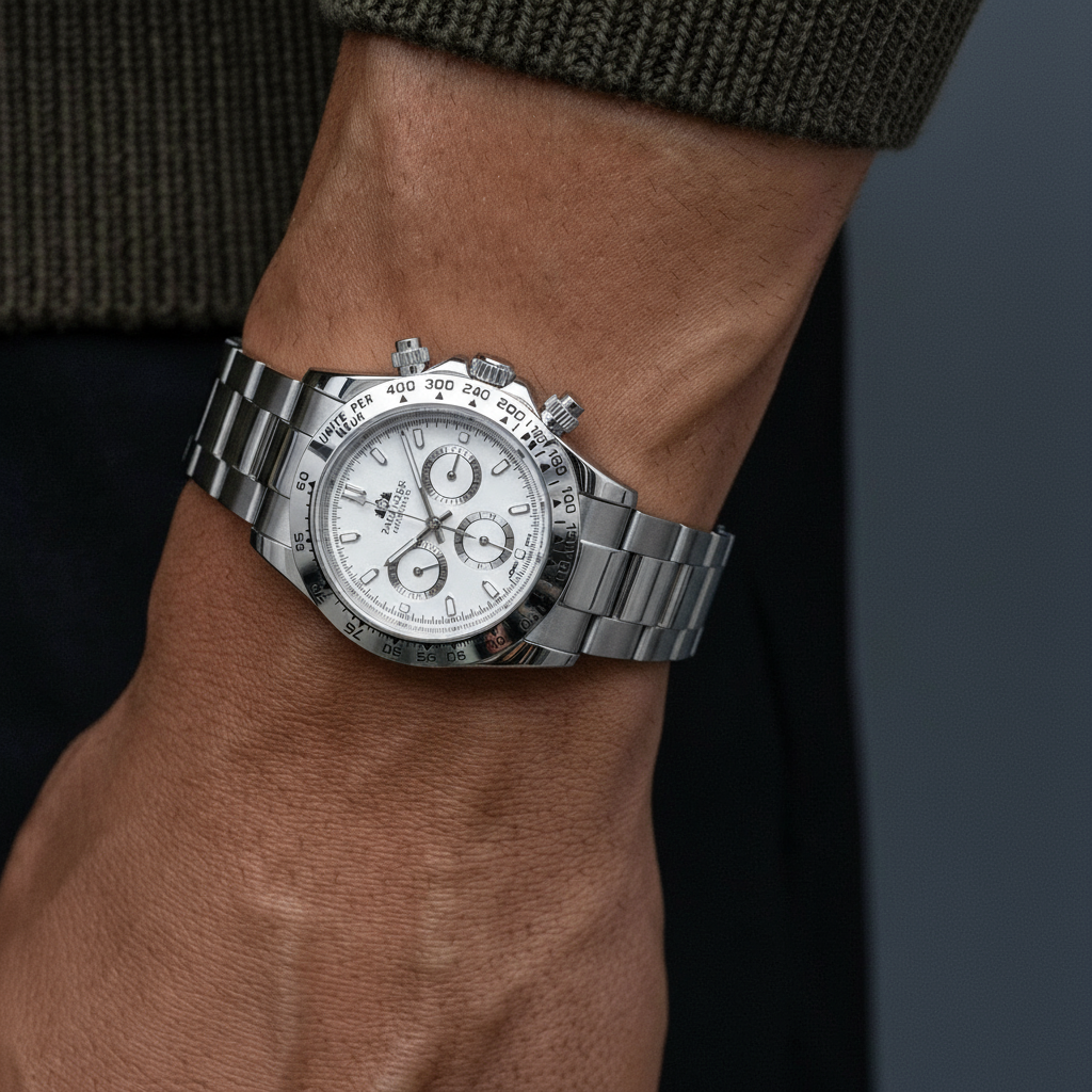 ALFRED PENNYWORTH - Montre Automatique pour Homme Blanche