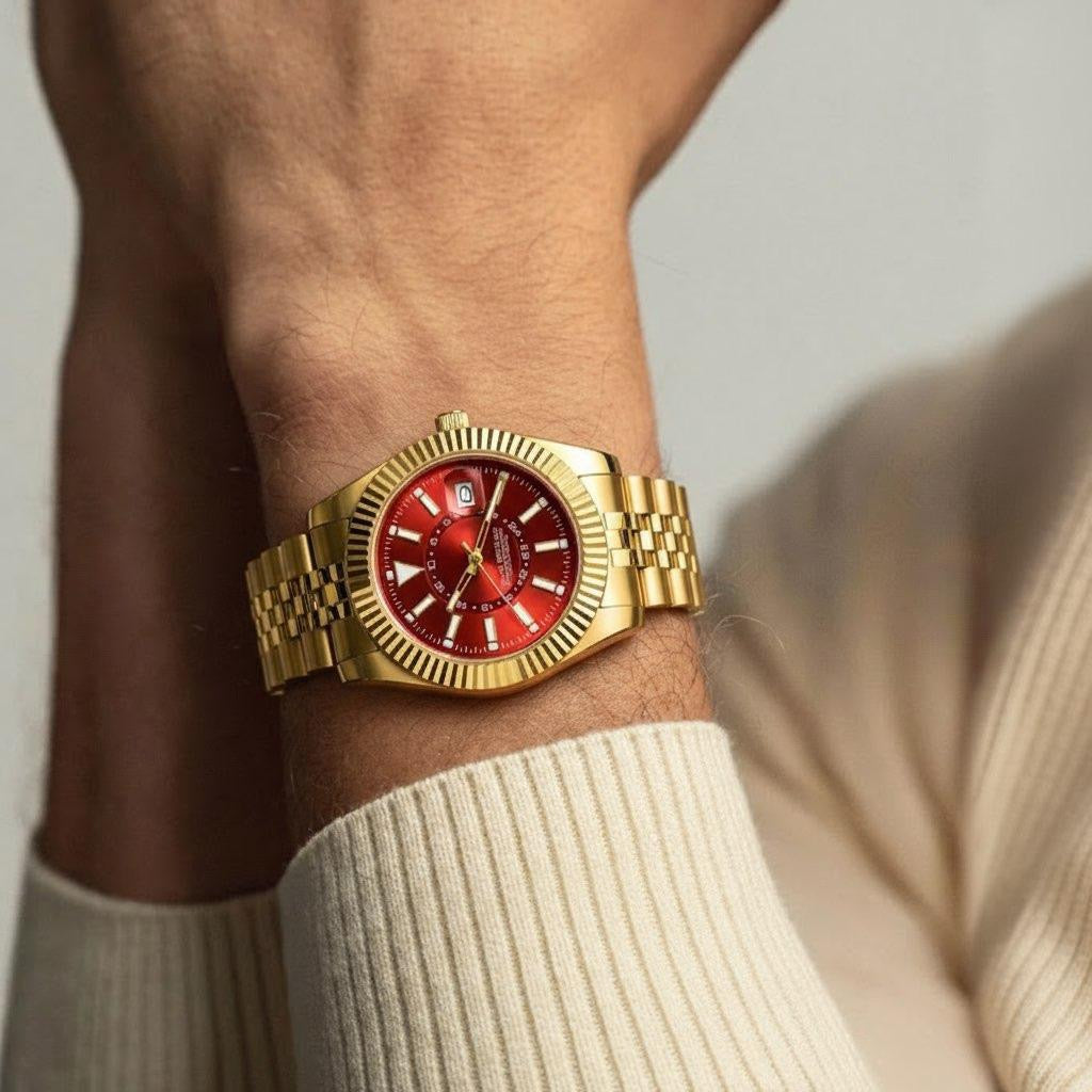 SOULMASTER - Montre Automatique pour Homme en Or