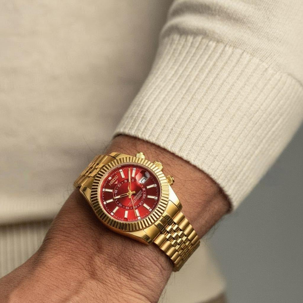 SOULMASTER - Montre Automatique pour Homme en Or