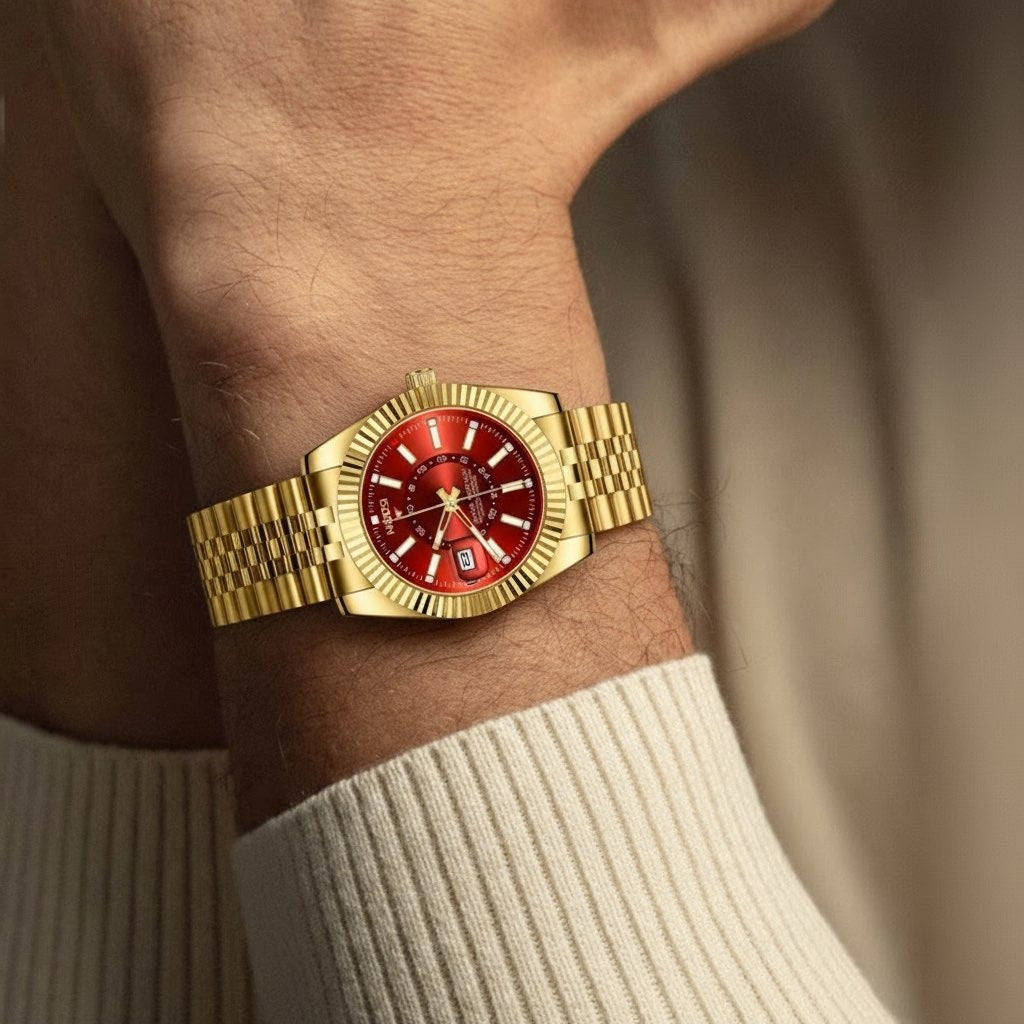 SOULMASTER - Montre Automatique pour Homme en Or