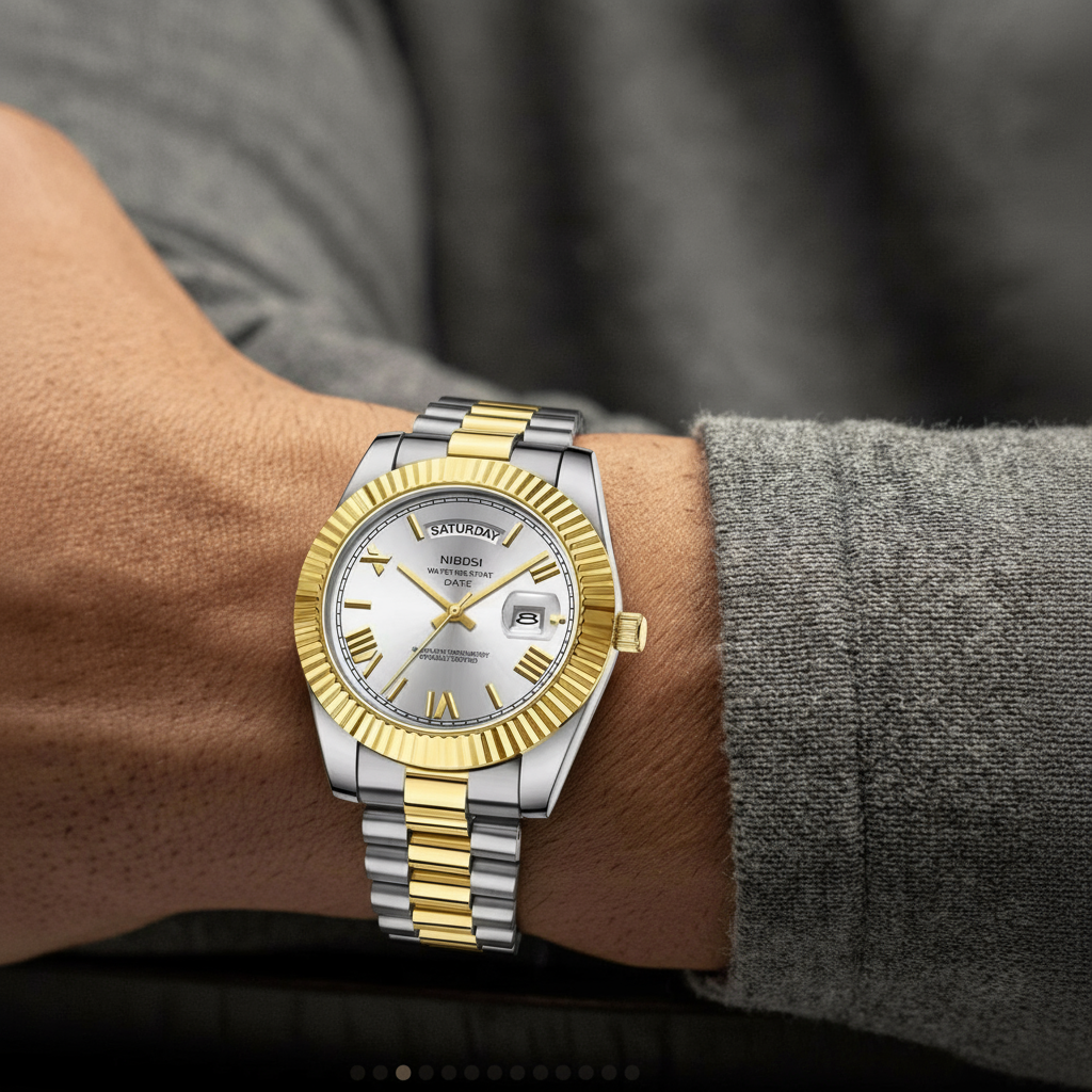 SUBLINER 39MM DATE NIGHT - Montre à Quartz pour Homme Style Luxe