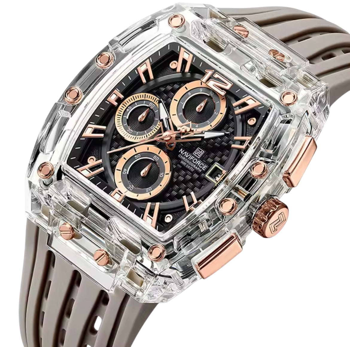 OBSIDIOR 41 MM F1 - Montre à Cadran Rectangulaire pour Homme