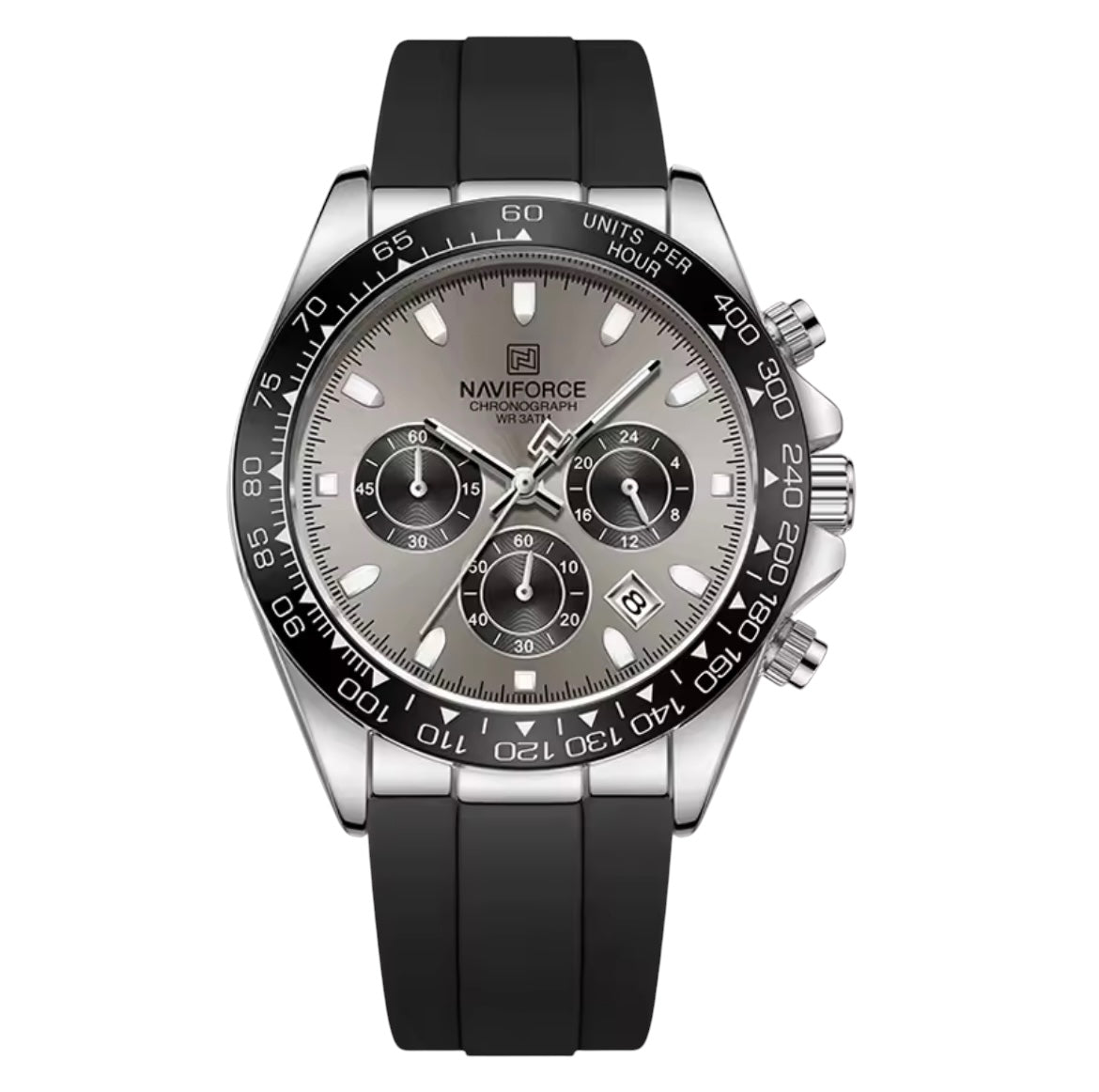 STEELSHADE 40MM APEX - Montre à Quartz pour Homme à Bracelet en Silicone