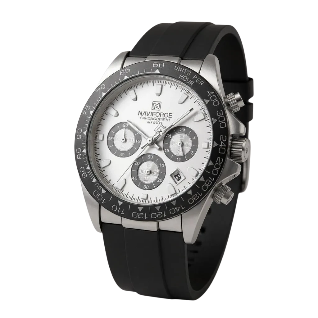 STEELSHADE 40MM APEX - Montre à Quartz pour Homme à Bracelet en Silicone