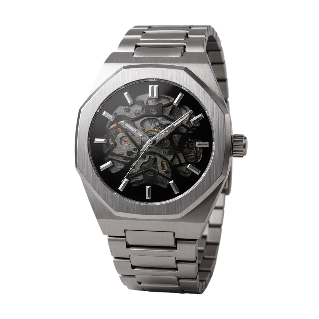 VENTLAR - Montre Squelette pour Homme Automatique