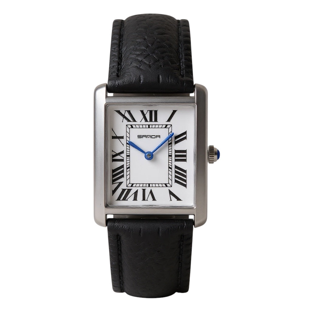 SENIRO - MONTRE RECTANGULAIRE EN CUIR POUR HOMME