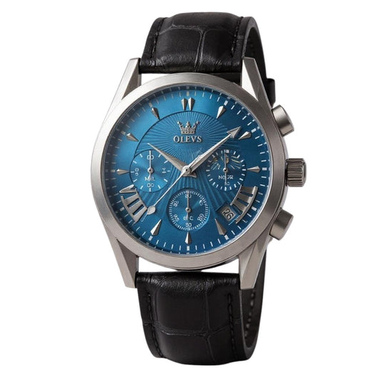 MIHAWK 42MM SPRINTER - Montre pour Homme à Bracelet en Cuir Vintage