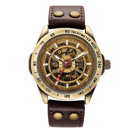 PEAKY 40MM AUTONOME - Montre pour Homme à Bracelet en cuir Marron