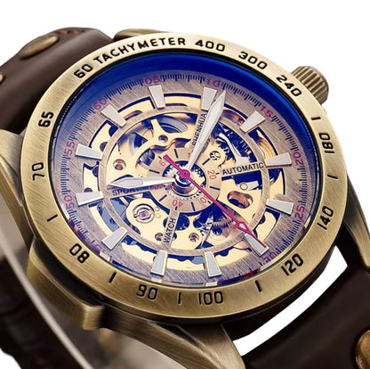 PEAKY 40MM AUTONOME - Montre pour Homme à Bracelet en cuir Marron