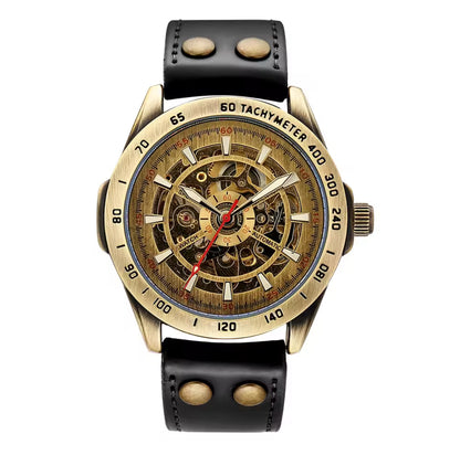 PEAKY 40MM OLD OKC - Montre pour Homme à Bracelet en Cuir Noir