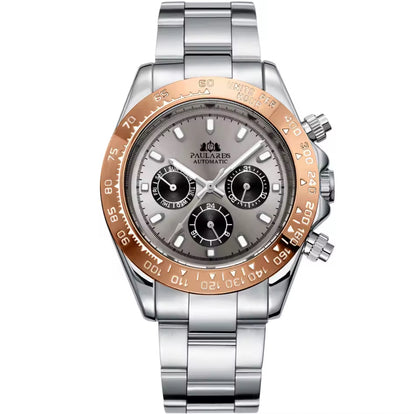 HARVEY DENT -  Montre Automatique pour Homme en Argent