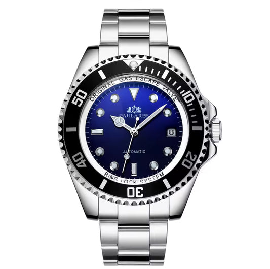 WATERLORD - Montre Automatique pour Homme à Cadran Bleu