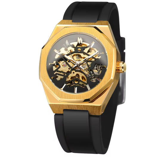 NIGHT MASTER II - Montre Squelette pour Homme en Or