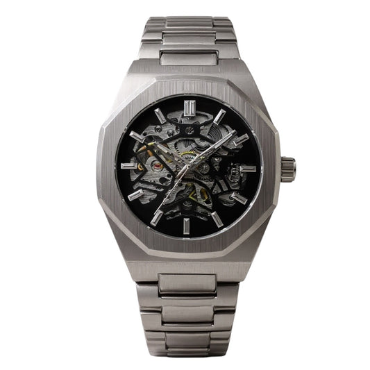 VENTLAR - Montre Squelette pour Homme Automatique