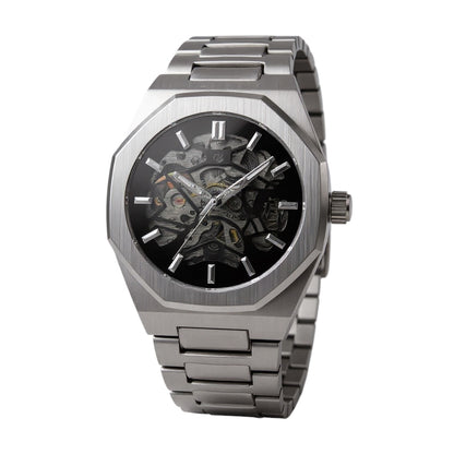 VENTLAR - Montre Squelette pour Homme Automatique