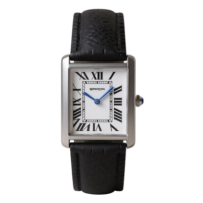 SENIRO - MONTRE RECTANGULAIRE EN CUIR POUR HOMME
