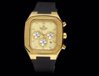 ROYAL APM 41MM GOLDENFANG - Montre à Cadran Rectangulaire pour Homme en Or